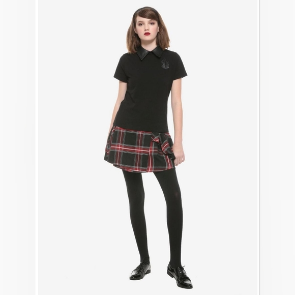 Hot Topic Chilling Adventures Of Sabrina Retro Plaid Buckle Skirt - Picture 4 of 12